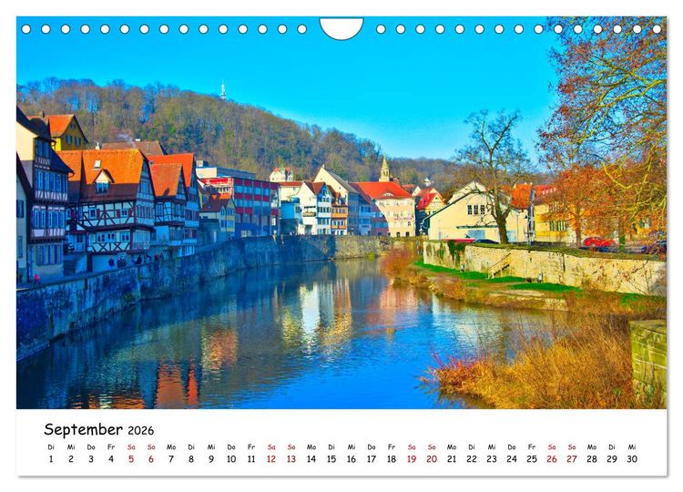 Produktbild: Hohenlohe - Zwischen Stadt und Land (Wandkalender 2026 DIN A4 quer), CALVENDO Monatskalender
