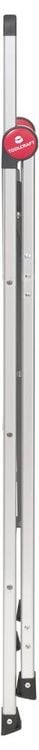 Produktbild: TOOLCRAFT TO-10104639 Aluminiumlegierung Doppel-Stufentritt klappbar, Montage ohne Werkzeug Silber EN 14183 3.9 kg