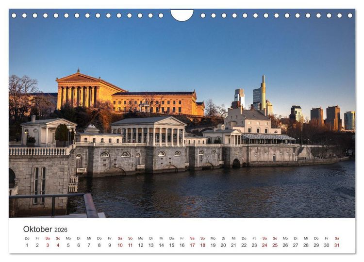 Produktbild: Philadelphia - The Birthplace of America (Wandkalender 2026 DIN A4 quer), CALVENDO Monatskalender