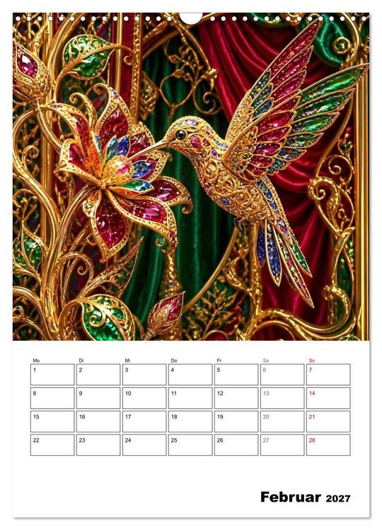 Produktbild: Kolibri-Welten (Wandkalender 2027 DIN A3 hoch), CALVENDO Monatskalender