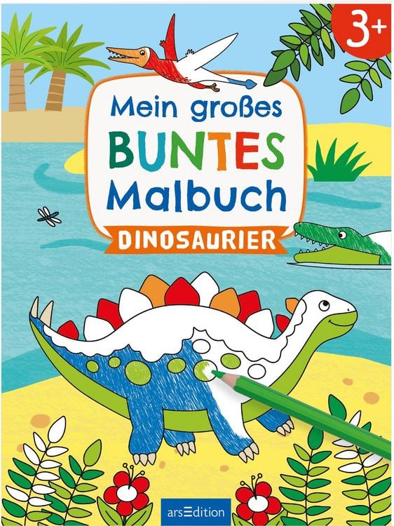 Produktbild: Mein gro&szlig;es buntes Malbuch &ndash; Dinosaurier