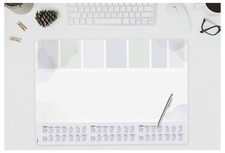Produktbild: Sigel H6312 Schreibunterlage Papier Wochenplan kariert (B x H) 59.50 cm x 41 cm 2026, 2027, 2028 30 Blatt