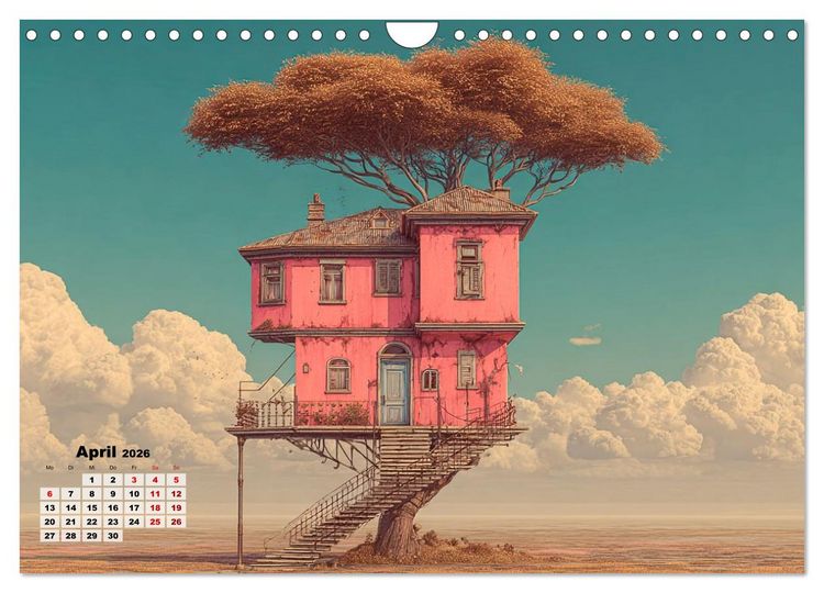 Produktbild: Ein Zuhause ist kein Winkelma&szlig;, sondern ein Gef&uuml;hl (Wandkalender 2026 DIN A4 quer), CALVENDO Monatskalender