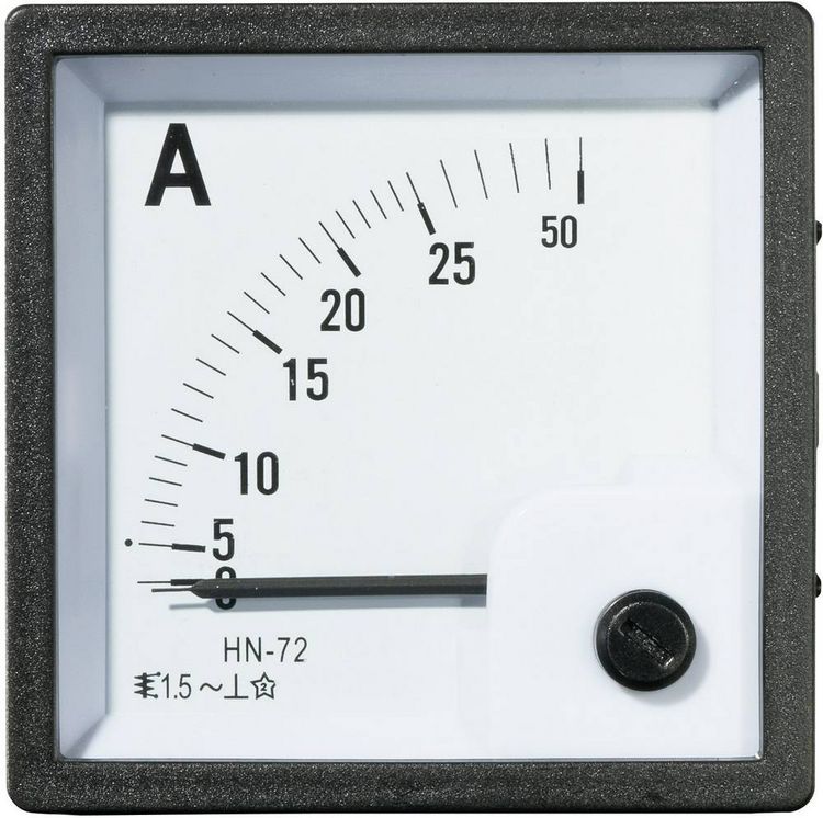 Produktbild: VOLTCRAFT AM-72X72/25A AM-72X72/25A Analog-Einbaumessger&auml;t AM-72X72/25A 25A Dreheisen