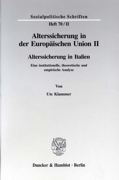 Produktbild: Alterssicherung in der Europ&auml;ischen Union II.