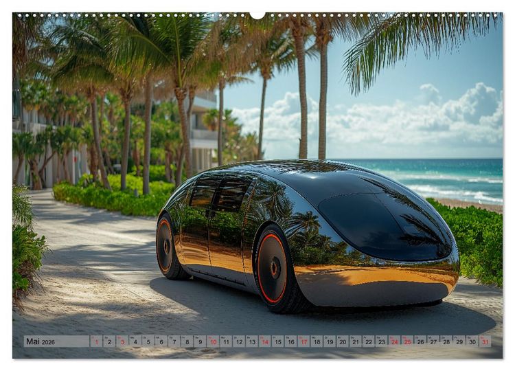 Produktbild: Zukunft Auto - Design, Autos und autonomes Fahren der Zukunft (hochwertiger Premium Wandkalender 2026 DIN A2 quer), Kunstdruck in Hochglanz