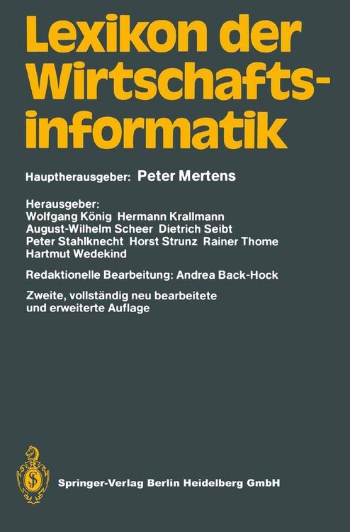 Produktbild: Lexikon der Wirtschaftsinformatik