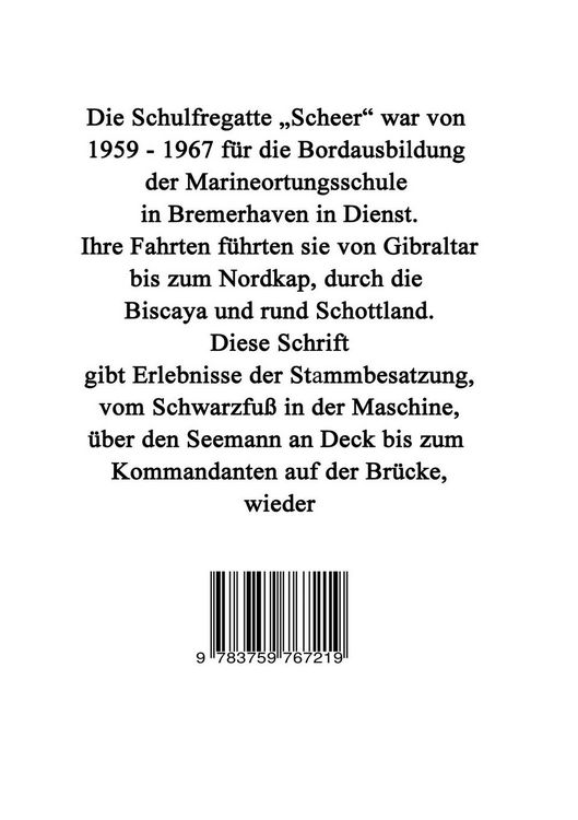Produktbild: Rund um die Schulfregatte "Scheer"