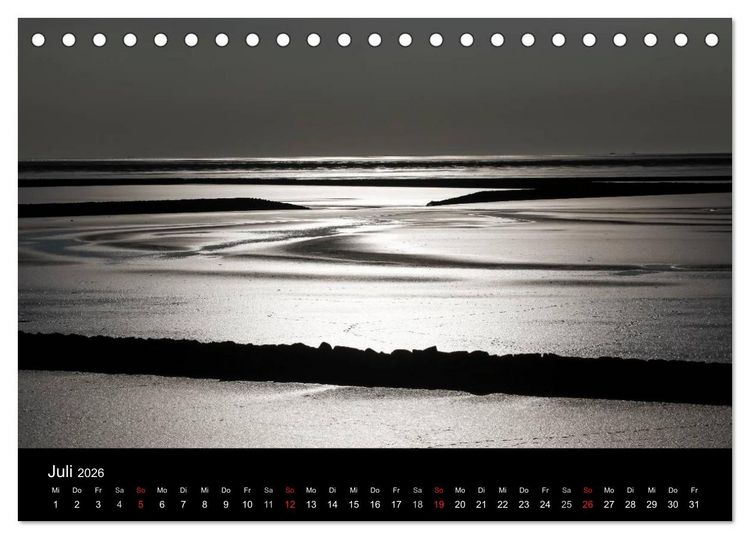 Produktbild: Wattenmeer (Tischkalender 2026 DIN A5 quer), CALVENDO Monatskalender