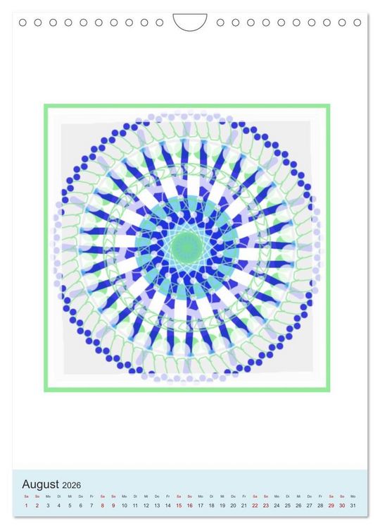 Produktbild: Transluzent-Mandalas (Wandkalender 2026 DIN A4 hoch), CALVENDO Monatskalender