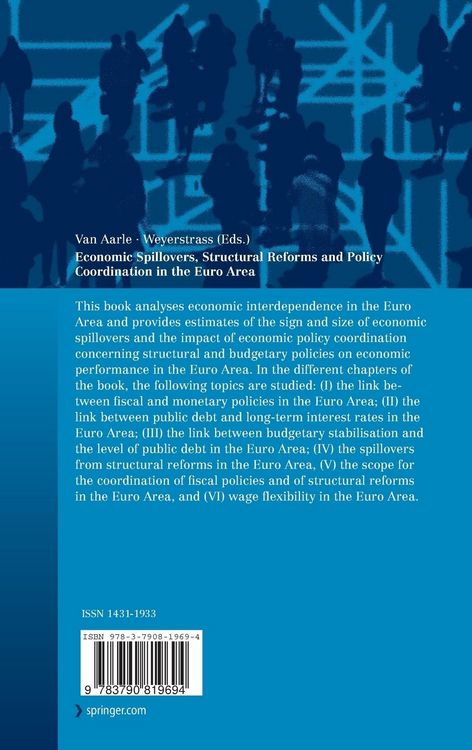 Produktbild: Economic Spillovers, Structural Reforms and Policy Coordination in the Euro Area