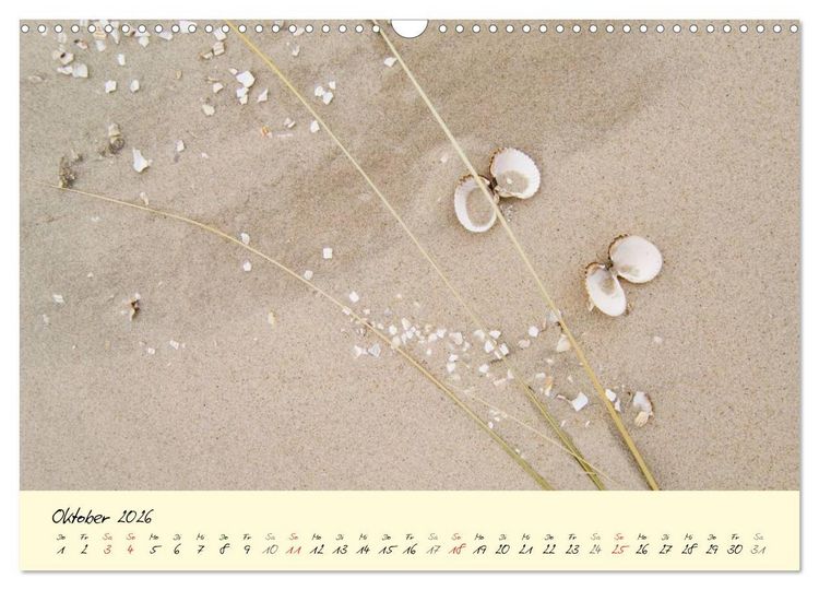 Produktbild: Nordsee &ndash; D&uuml;nen, Sand, Wasser und Wolken (Wandkalender 2026 DIN A3 quer), CALVENDO Monatskalender