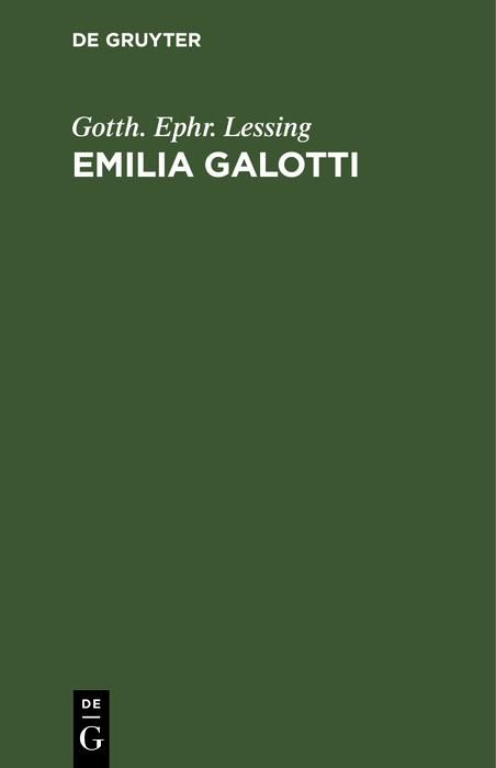 Produktbild: Emilia Galotti