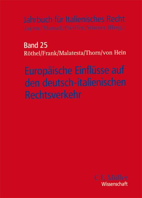 Produktbild: Europ&auml;ische Einfl&uuml;sse auf den deutsch-italienischen Rechtsverkehr