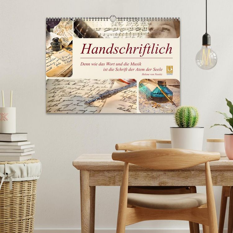 Produktbild: Handschriftlich (Wandkalender 2027 DIN A3 quer), CALVENDO Monatskalender
