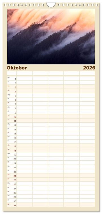 Produktbild: Familienplaner 2026 - La Palma - La Isla Bonita mit 5 Spalten (Wandkalender, 21 x 45 cm) CALVENDO