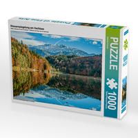 Produktbild: CALVENDO Puzzle Wasserspiegelung am Hechtsee 1000 Teile Lege-Gr&ouml;&szlig;e 64 x 48 cm Foto-Puzzle Bild von Sascha Ferrari