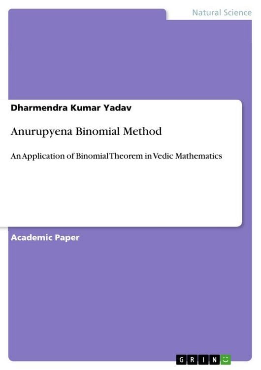 Produktbild: Anurupyena Binomial Method