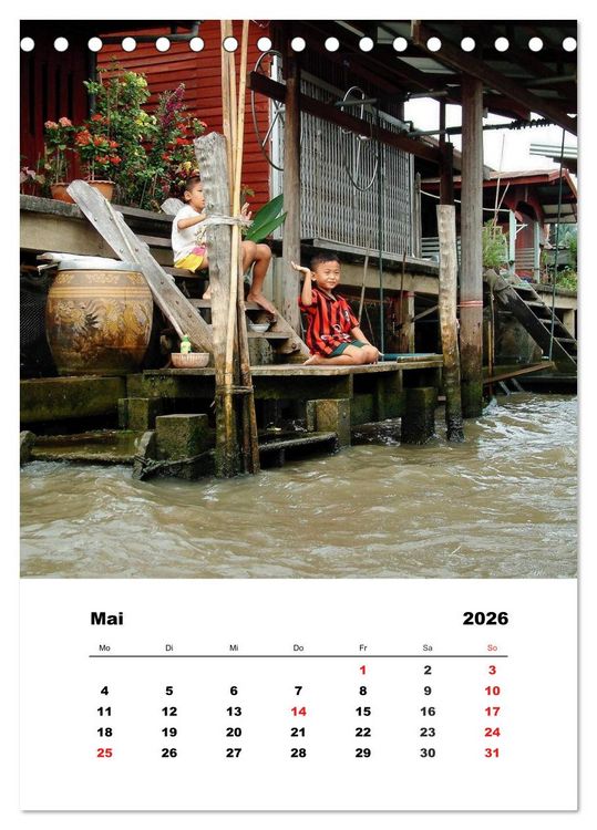 Produktbild: Thailand - Eine kleine Rundreise (Tischkalender 2026 DIN A5 hoch), CALVENDO Monatskalender