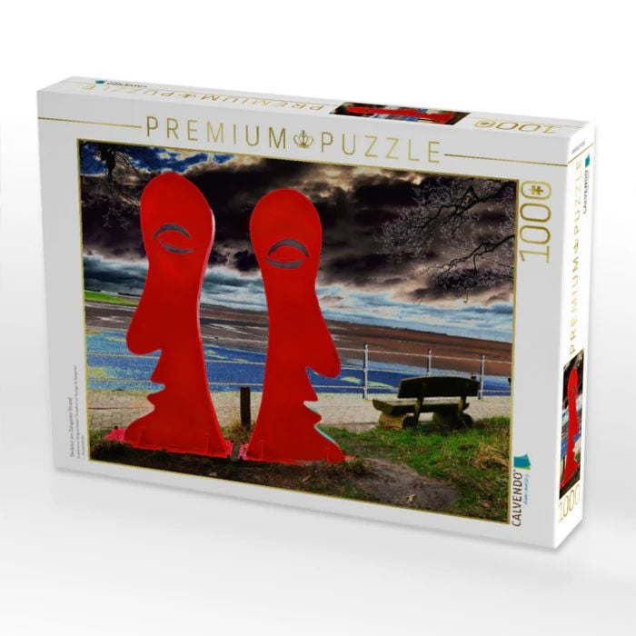 Produktbild: CALVENDO Puzzle Skulptur am Dangaster Strand | 1000 Teile Lege-Gr&ouml;&szlig;e 64x48cm Foto-Puzzle f&uuml;r gl&uuml;ckliche Stunden