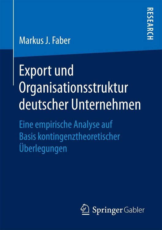 Produktbild: Export und Organisationsstruktur deutscher Unternehmen