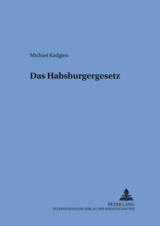 Produktbild: Das Habsburgergesetz