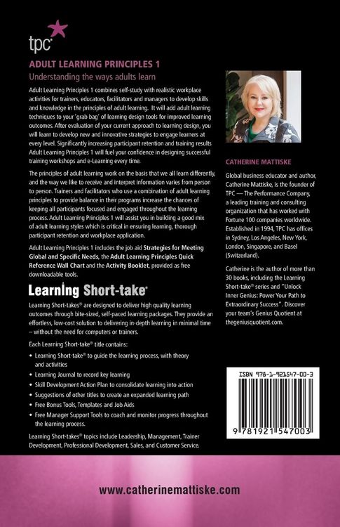 Produktbild: Adult Learning Principles 1