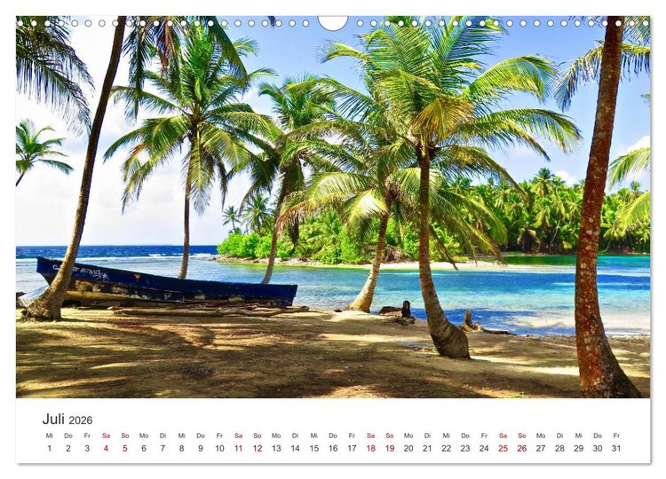 Produktbild: Panama - Traumhafte Str&auml;nde und St&auml;dte. (Wandkalender 2026 DIN A3 quer), CALVENDO Monatskalender