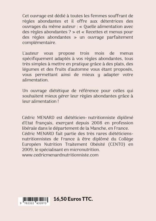 Produktbild: Menus d'automne adapt&eacute;s aux r&egrave;gles abondantes.