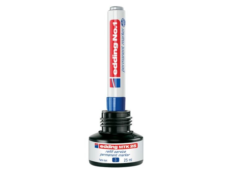 Produktbild: Edding No.1 4-1001 Permanentmarker Schwarz wasserfest: Ja