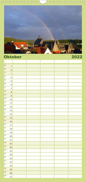 Produktbild: Familienplaner Marburg 2022 (Wandkalender 2022 , 21 cm x 45 cm, hoch)