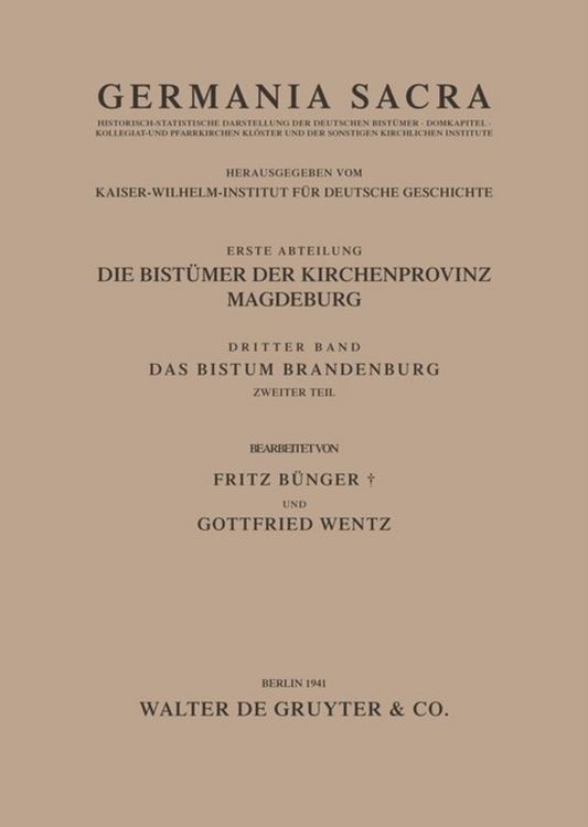 Produktbild: Das Bistum Brandenburg. Teil 2