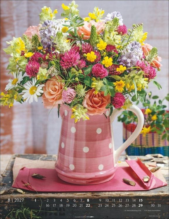 Produktbild: Die sch&ouml;nsten Blumenstr&auml;u&szlig;e Kalender 2027