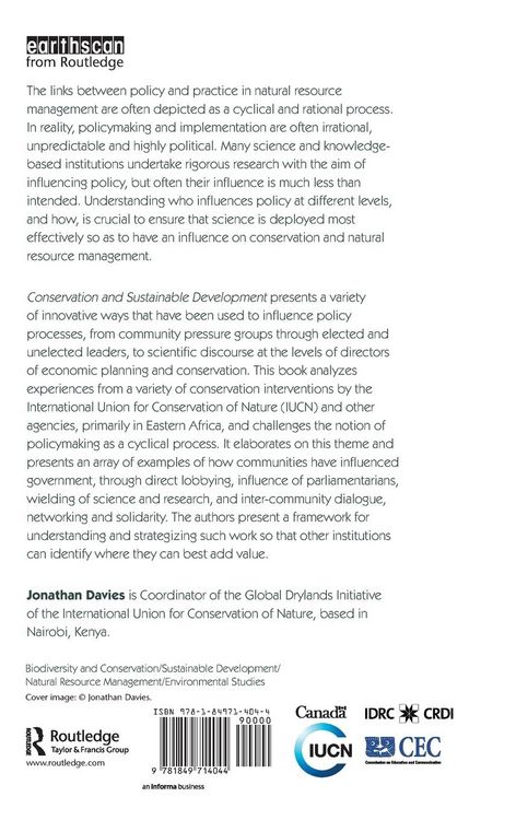 Produktbild: Conservation and Sustainable Development
