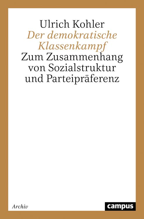 Produktbild: Der demokratische Klassenkampf
