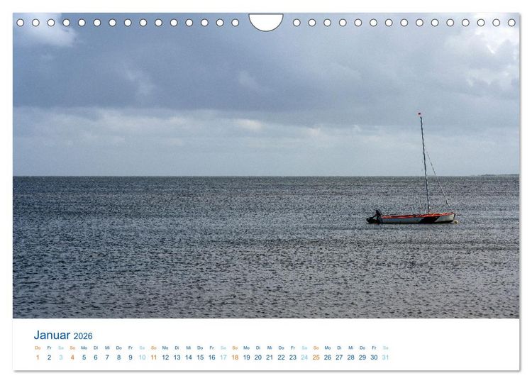 Produktbild: D&auml;nemarks Nordseek&uuml;ste - S&uuml;dj&uuml;tland (Wandkalender 2026 DIN A4 quer), CALVENDO Monatskalender