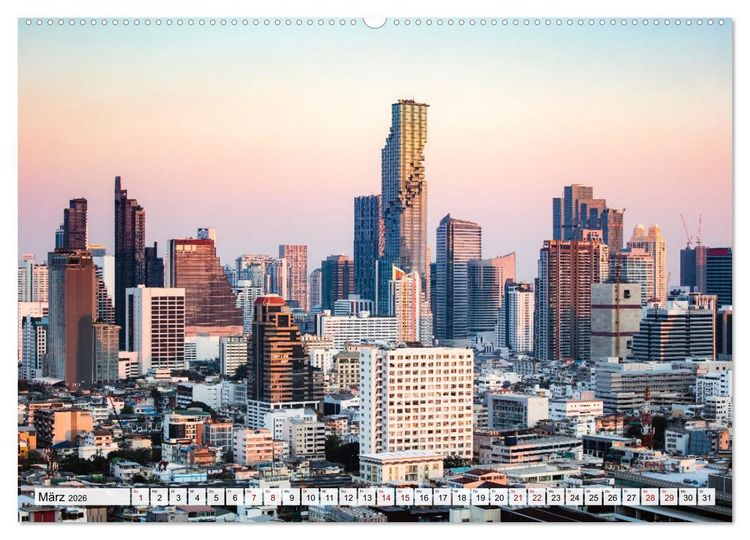 Produktbild: Thailand - Postkarten aus dem Land des L&auml;chelns (Wandkalender 2026 DIN A2 quer), CALVENDO Monatskalender