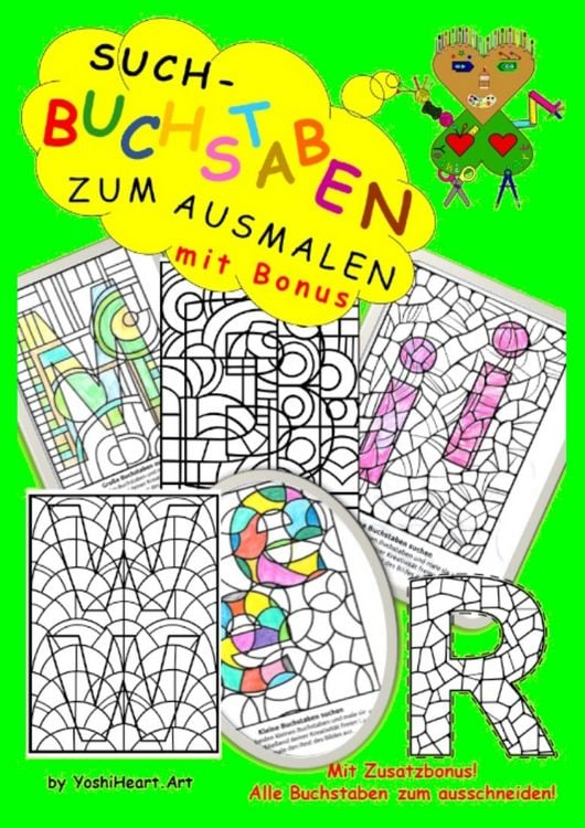 Produktbild: Such-Buchstaben zum Ausmalen