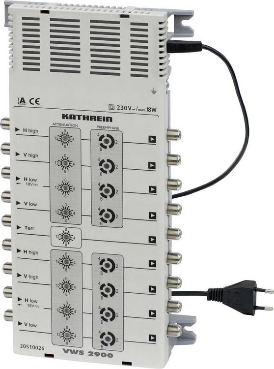 Produktbild: Kathrein VWS 2900 SAT-Verst&auml;rker 8-fach 24 dB
