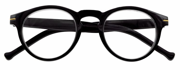 Produktbild: Lesebrille FRANKIE, schwarz, +3.50 dpt mit Etui