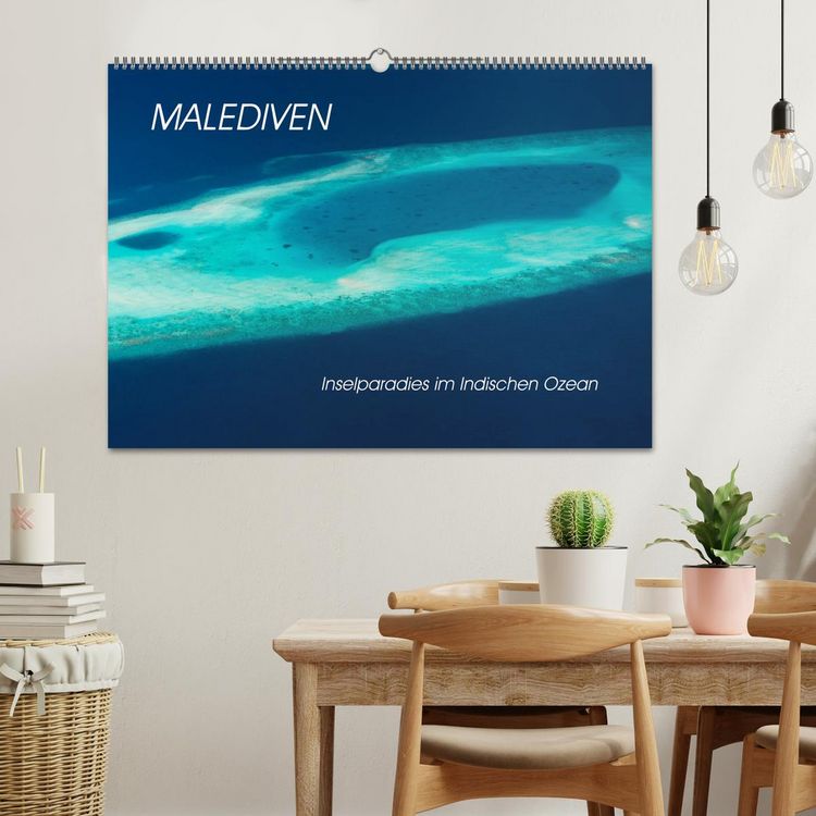 Produktbild: Malediven - Inselparadies im Indischen Ozean (Wandkalender 2026 DIN A2 quer), CALVENDO Monatskalender