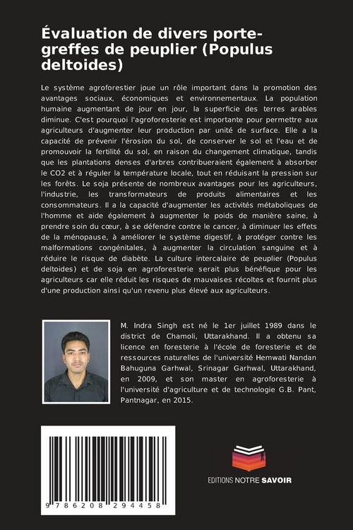 Produktbild: &Eacute;valuation de divers porte-greffes de peuplier (Populus deltoides)