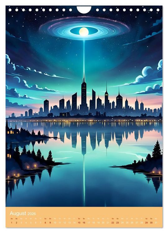 Produktbild: Galaktische Tr&auml;ume (Wandkalender 2026 DIN A4 hoch), CALVENDO Monatskalender
