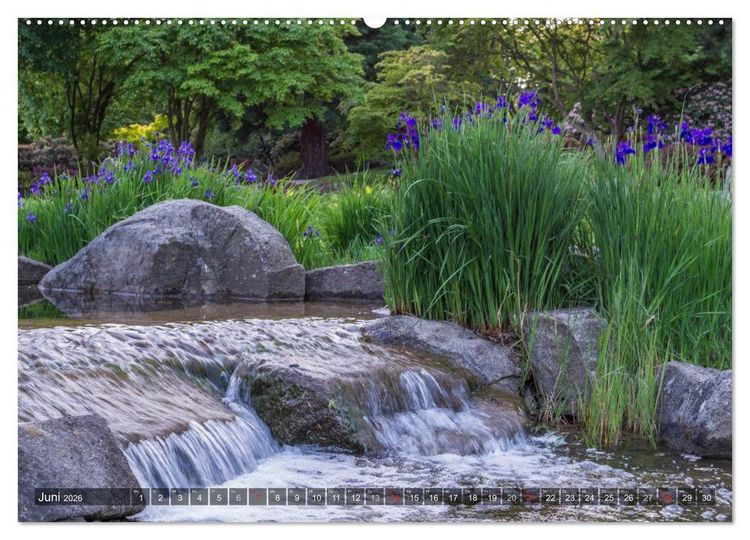 Produktbild: Feng Shui Farben - Element Wasser (hochwertiger Premium Wandkalender 2026 DIN A2 quer), Kunstdruck in Hochglanz