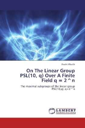 Produktbild: Elkatib, R: On The Linear Group PSL(10, q) Over A Finite Fie