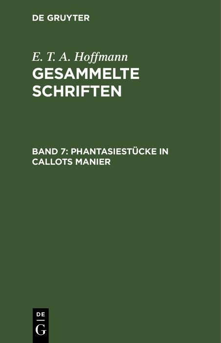 Produktbild: Phantasiest&uuml;cke in Callots Manier