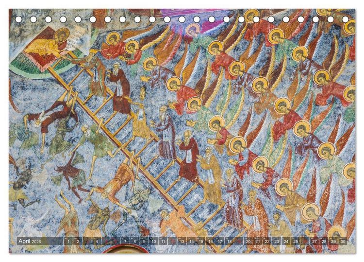 Produktbild: Kl&ouml;ster in der Bucovina (Tischkalender 2026 DIN A5 quer), CALVENDO Monatskalender