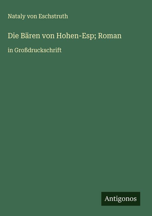 Produktbild: Die B&auml;ren von Hohen-Esp; Roman