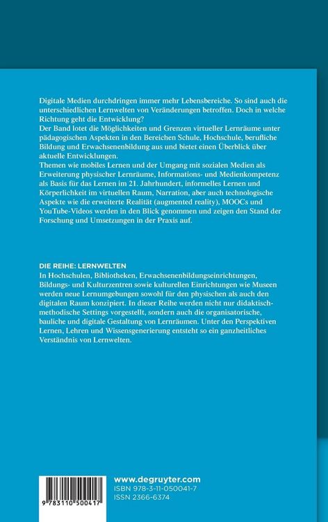 Produktbild: Lernen in virtuellen R&auml;umen