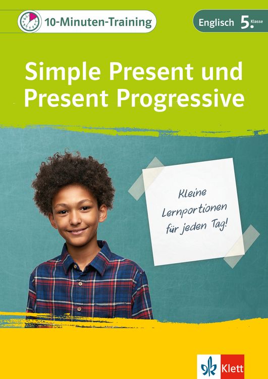 Produktbild: Klett 10-Minuten-Training Englisch Simple Present und Present Progressive 5. Klasse